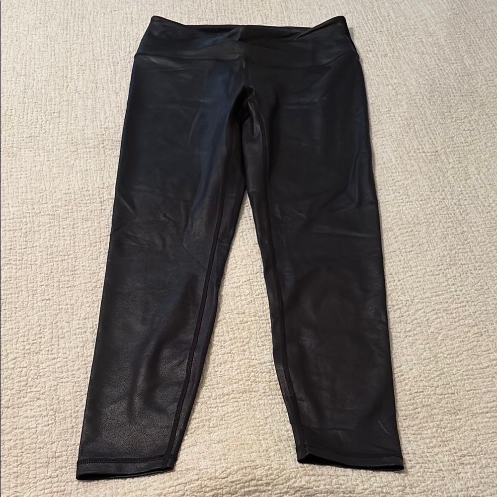 Black Faux Leather Leggings